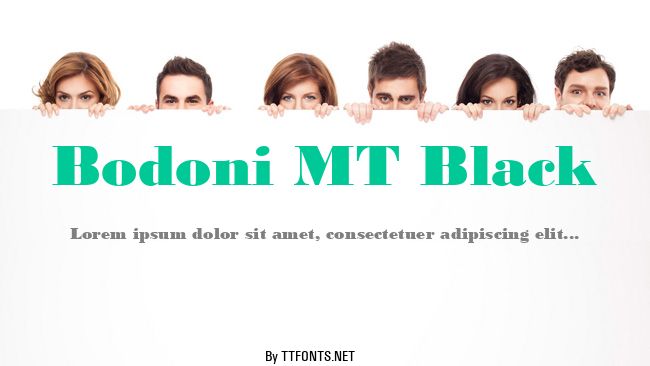 Bodoni MT Black example